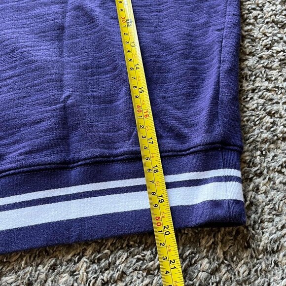 Jcrew Purple White Vintage Fleece Women Small Sweatshirt, 100% Cotton, Tennis - Picture 6 of 7